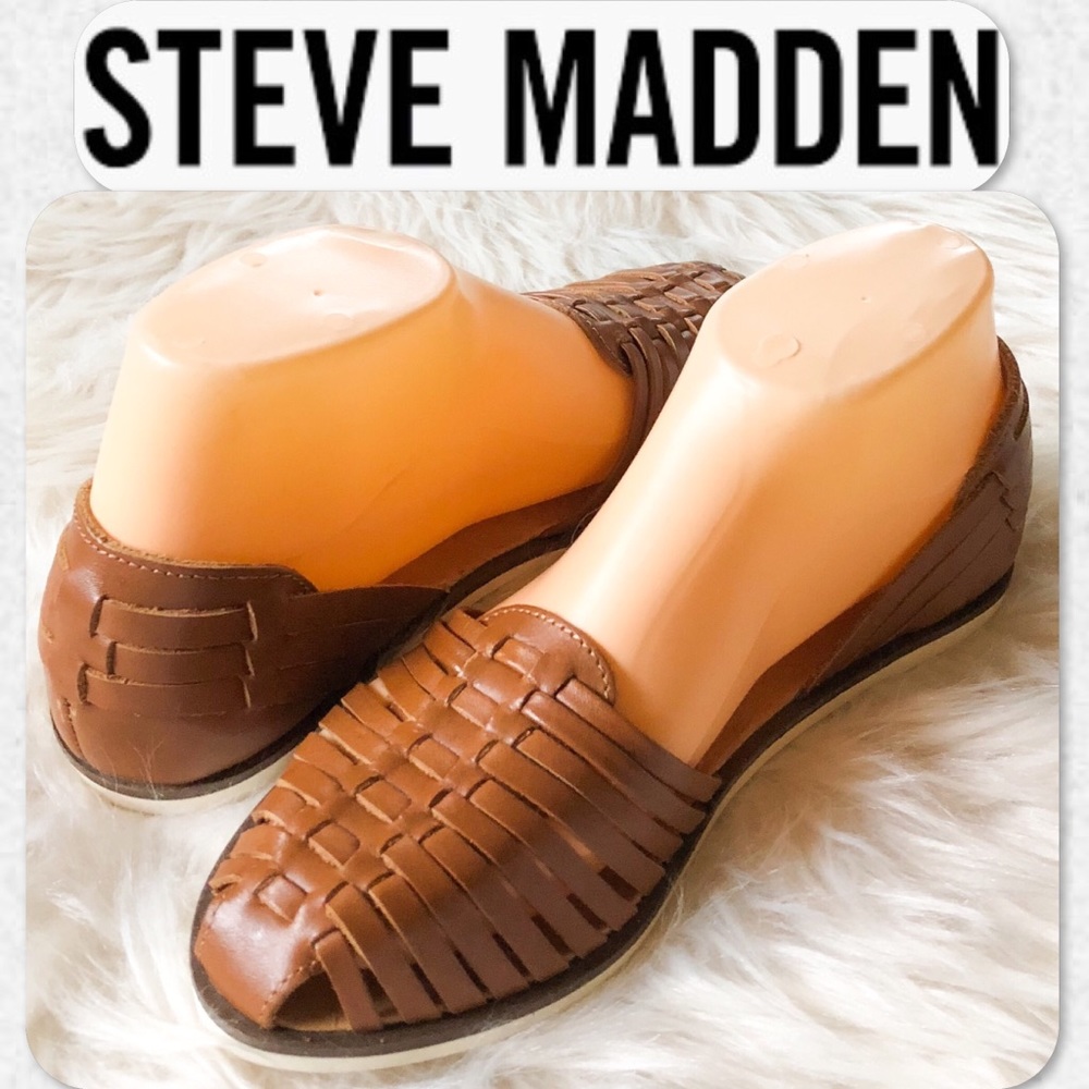Steve Madden Hillarie Leather Hurache Flats